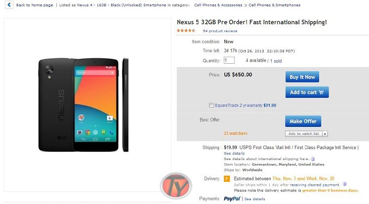Nexus-5-Ebay-preorder