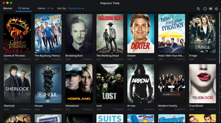 popcorn time tv shows not updating