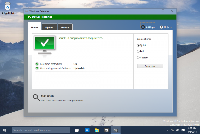 microsoft defender antivirus free download for windows 10